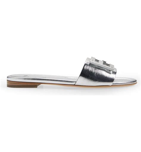 fendi slides silver|Fendi slides nordstrom.